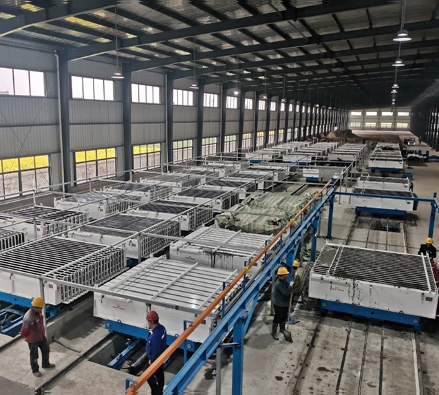 南通銘栩建材蒸壓陶粒輕質隔墻板生產線現場